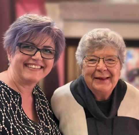Tatjana Radovanovic with Mavis Pittilla