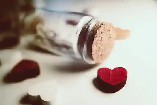 bottle with heart